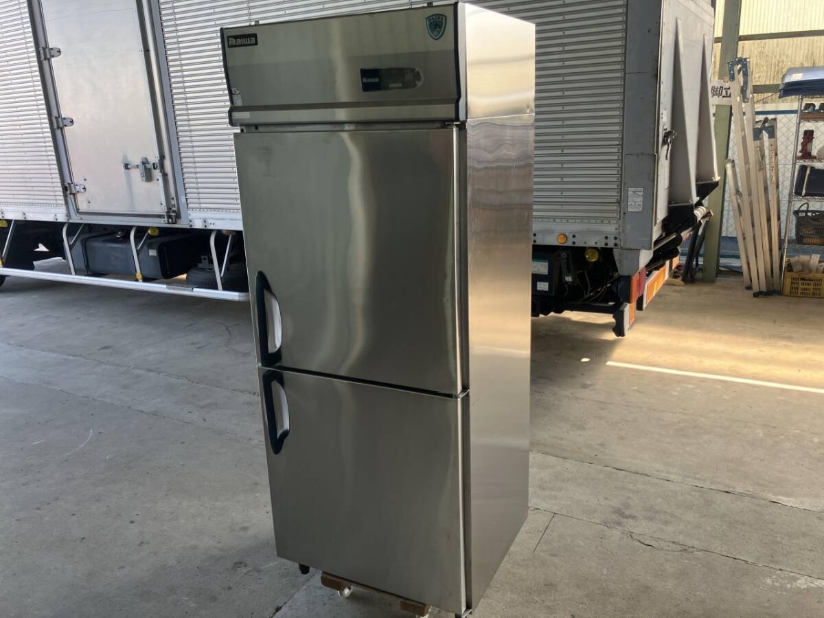  б/у товар Daiwa вертикальный 2 листов дверь морозилка 213YSS-EC 750×650×1905 2 листов дверь для бизнеса 3.200V оборудование для кухни магазин оборудование еда и напитки магазин отель 497L 105730