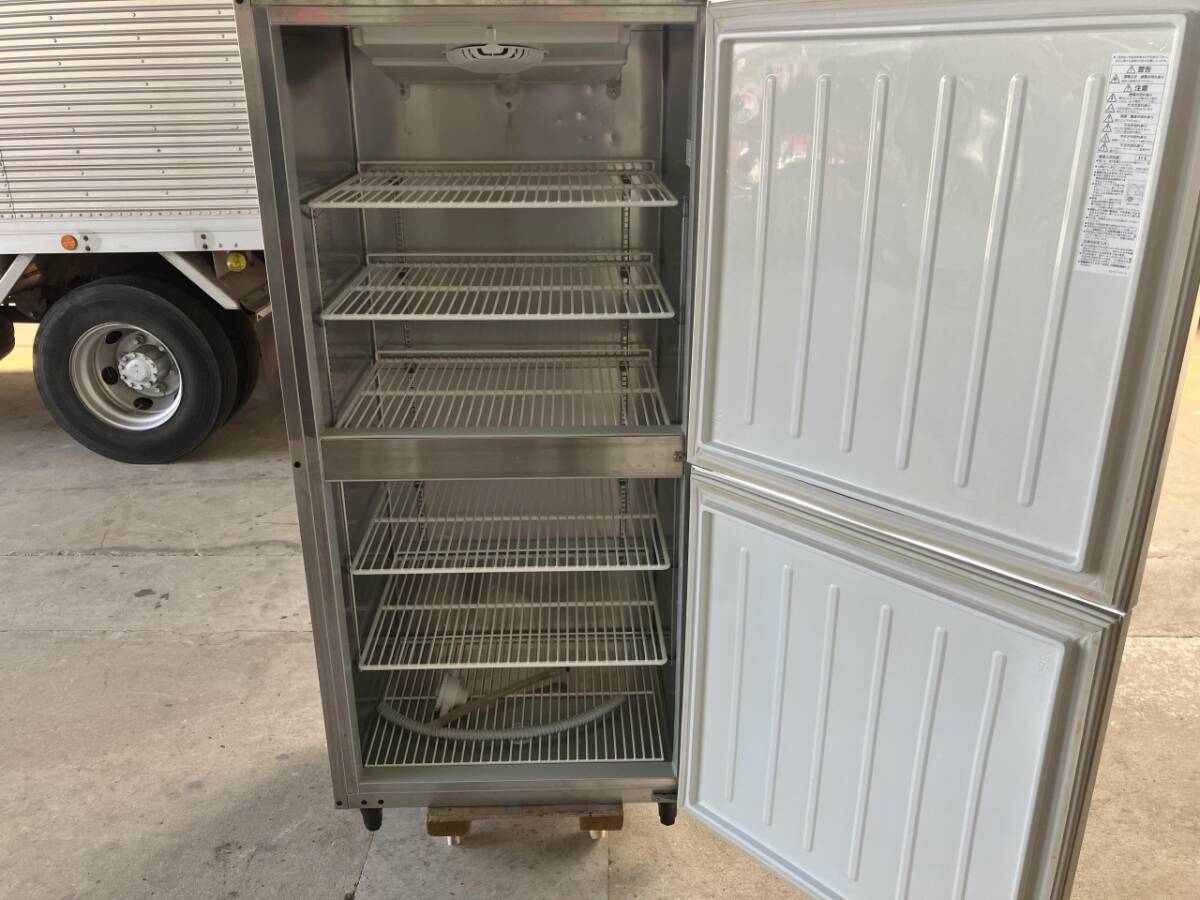  б/у товар Daiwa вертикальный 2 листов дверь морозилка 213YSS-EC 750×650×1905 2 листов дверь для бизнеса 3.200V оборудование для кухни магазин оборудование еда и напитки магазин отель 497L 105730