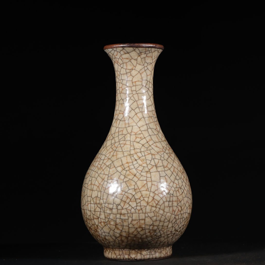 V. журавль перо VA9425 Song времена . обжиг в печи фиолетовый медь . бутылка * старый керамика * редкий товар старый магазин * старый . предмет * времена предмет 