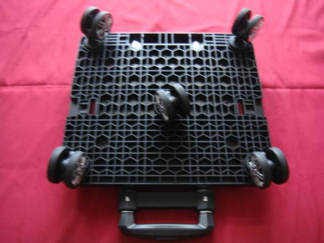ショッピングカート/キャリー^,,.折り畳み式5輪*機内持ち込み*軽量(持運び楽々♪・移動に便利)ブラック_.,,^「展示品」_画像4