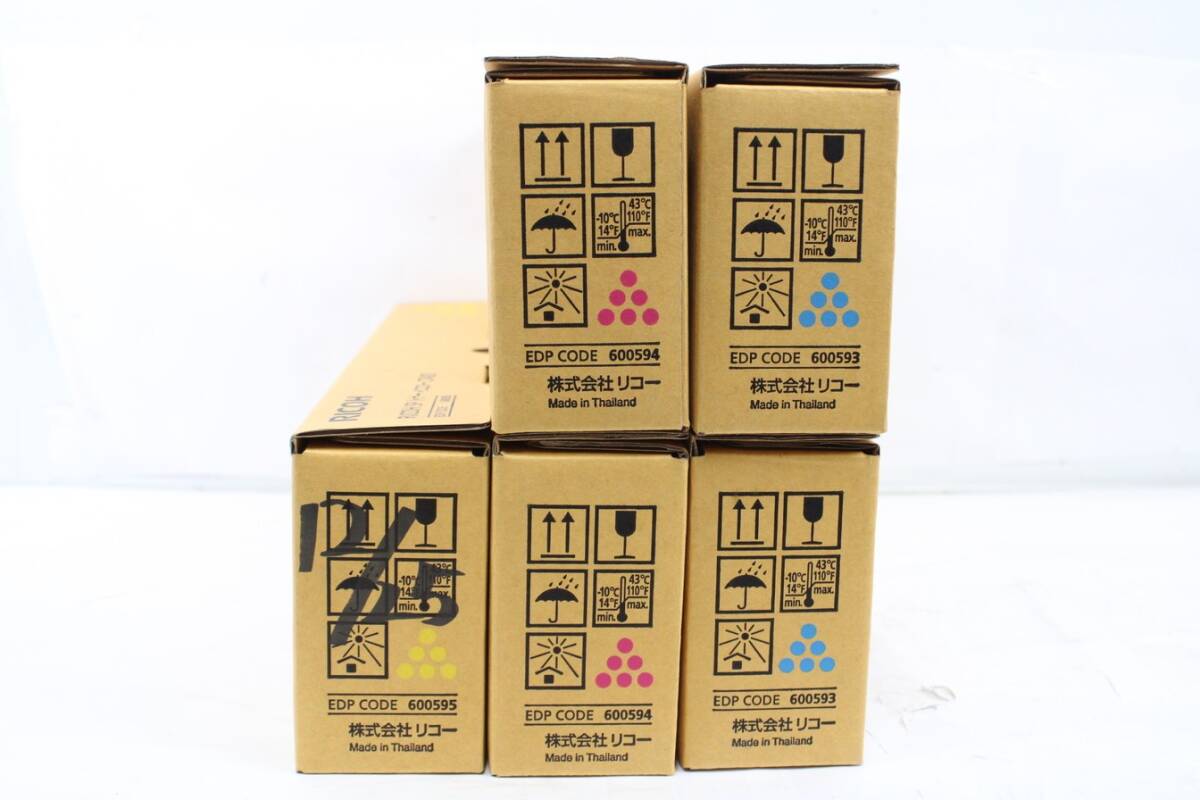 未使用 RICOH 純正 トナー C740S 3色5本(シアン・マゼンタ・イエロー) リコー ITL1CSPOE07V-L10byebye_画像1