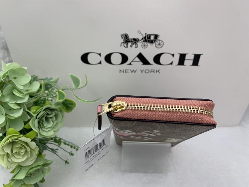 ❦誕生日、卒業、入学、COACH 長財布 シグネチャー ロング ジップ ❦ コーチ COACH 長財布 財布 プレゼント 贈り物 シグネチャー