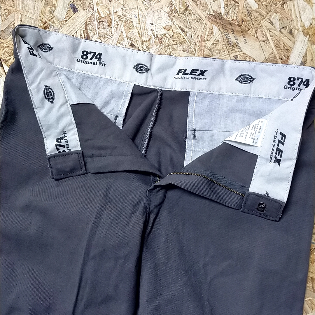 ディッキーズ　874ワークパンツ　W34 L30　グレー　US古着　送料無料！[487]_画像4