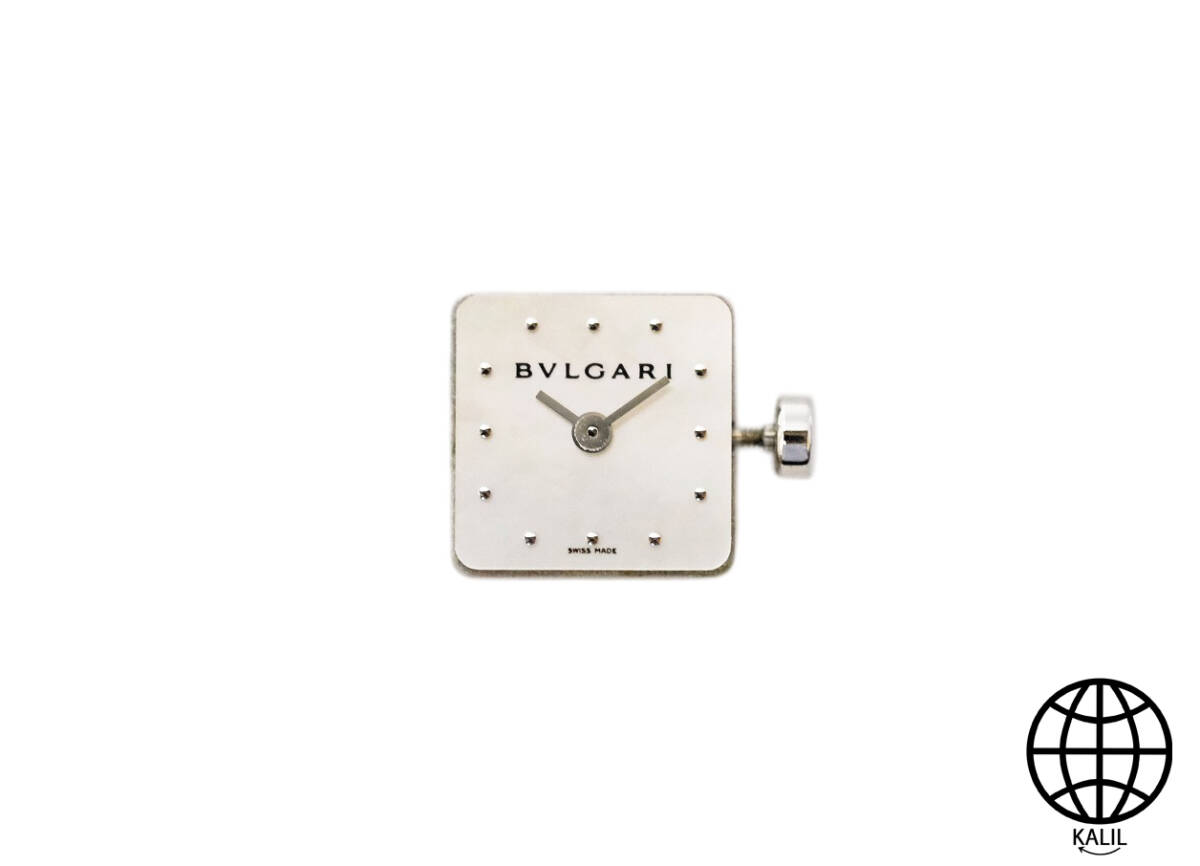 ブルガリ レディース ルチェア ムーブメント QZ ホワイトシェル文字盤 Cal.MVE200TEEM 可動品 パーツ付_画像1
