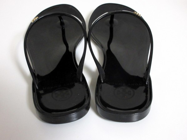 Tory Burch тонг-сандалии PVC Flat 6 чёрный черный юг 3107
