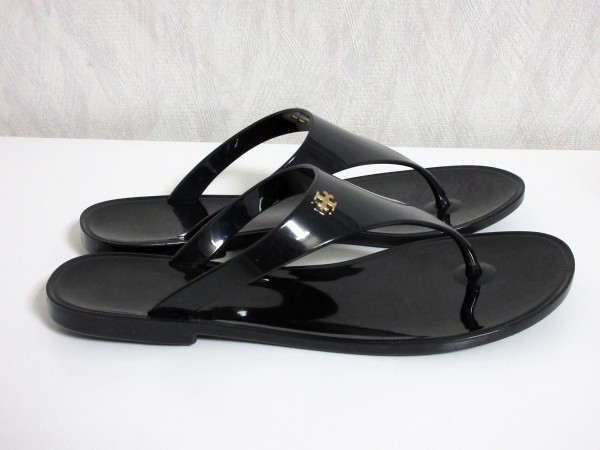 Tory Burch тонг-сандалии PVC Flat 6 чёрный черный юг 3107