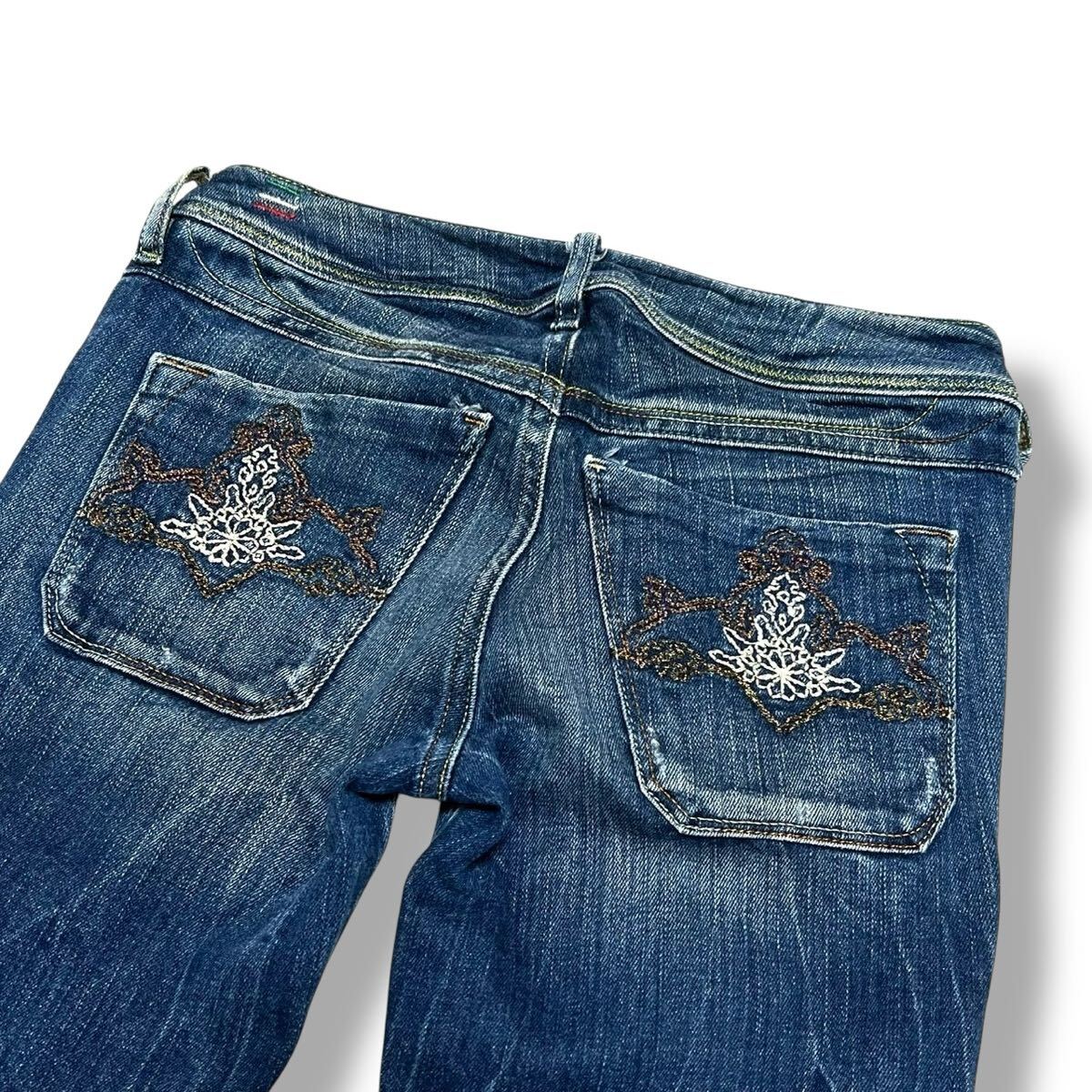ディーゼル LOWKY B.C. ブーツカット ストレッチ デニム パンツ サイズ25