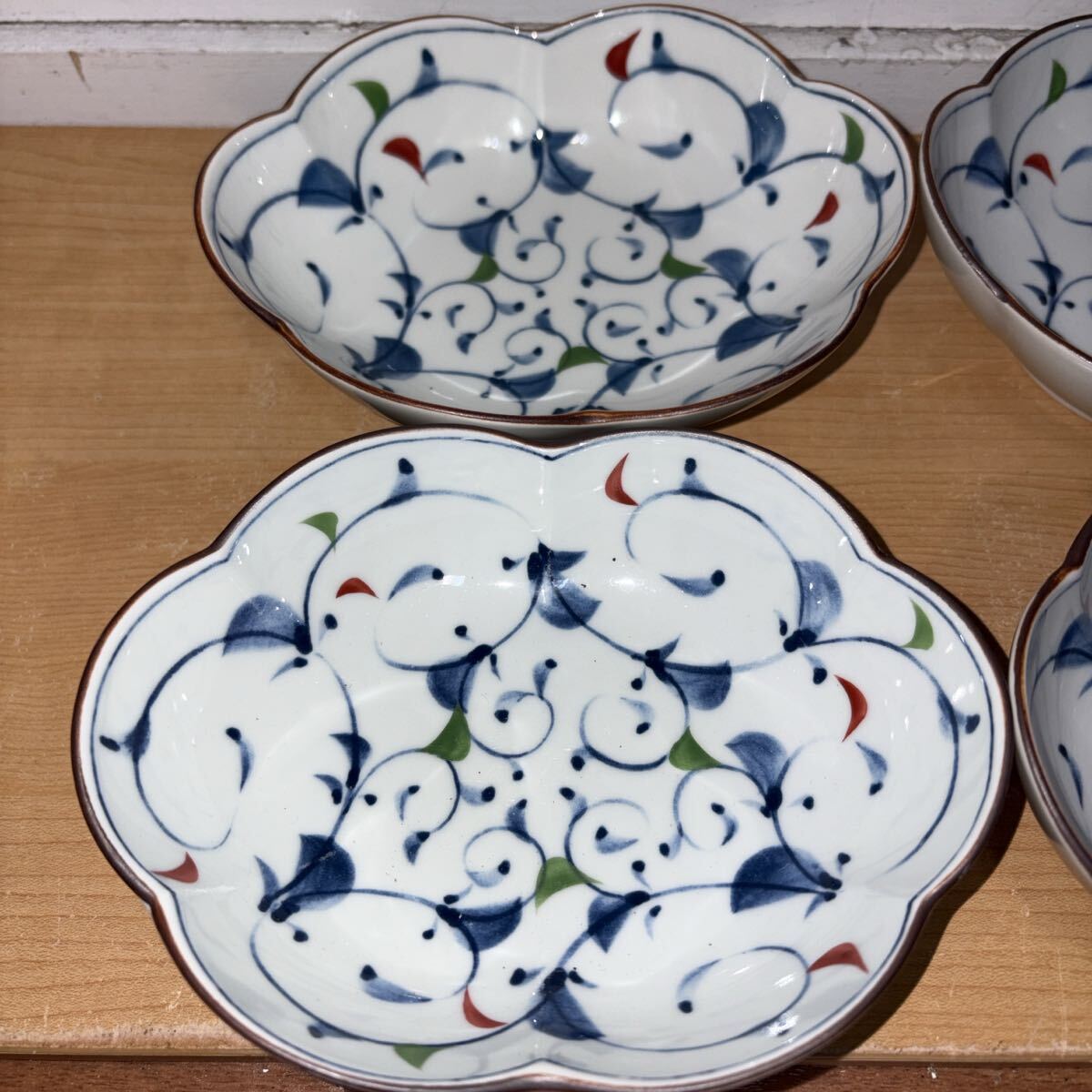 GY0812 эллипс тарелка средняя тарелка 4 шт. комплект Arita . запад гора японская посуда керамика