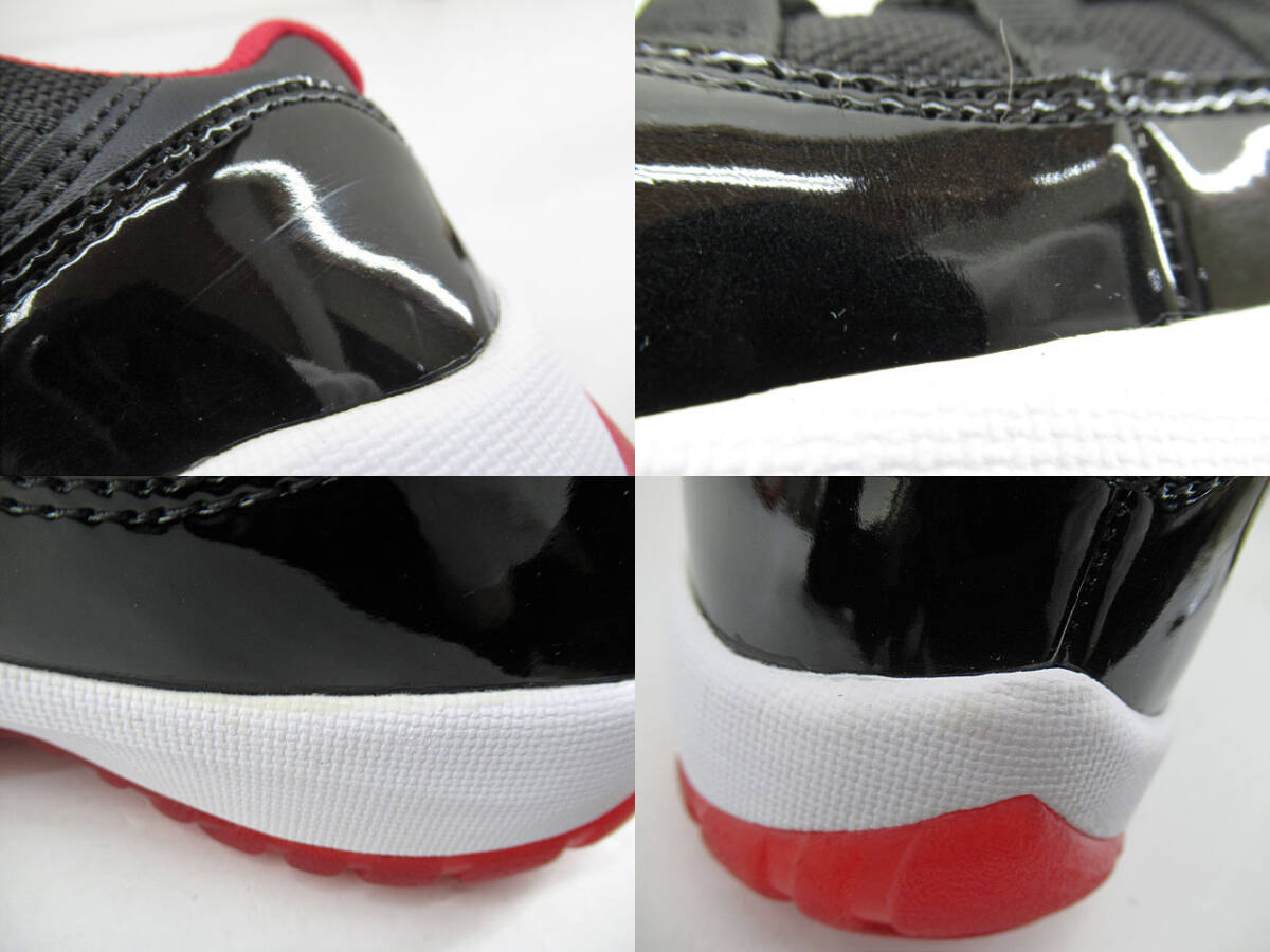 n51208-ap ジャンク▼NIKE AIR JORDAN 11 RETRO LOW BRED 528895-012 15年製 観賞用 27.0cm [149-250801]_画像8