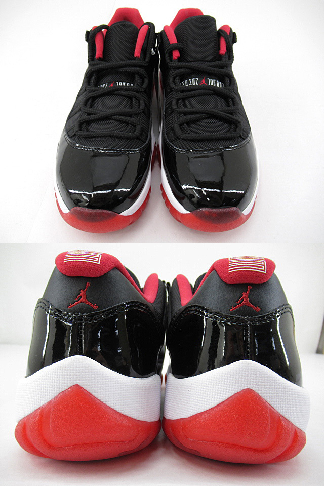n51208-ap ジャンク▼NIKE AIR JORDAN 11 RETRO LOW BRED 528895-012 15年製 観賞用 27.0cm [149-250801]_画像2