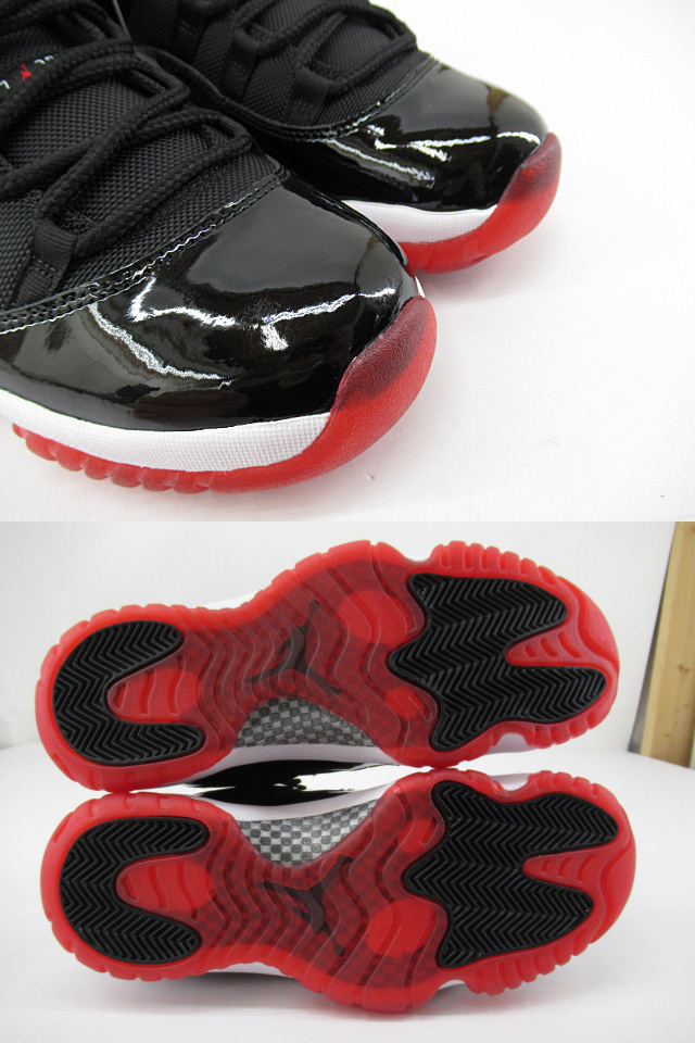 n51208-ap ジャンク▼NIKE AIR JORDAN 11 RETRO LOW BRED 528895-012 15年製 観賞用 27.0cm [149-250801]_画像4