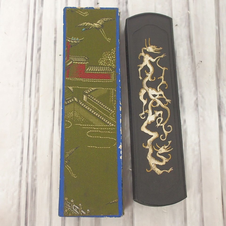 再値下げしました!【新品未使用品】〈美品〉中国書画墨 書道 古隃麋 f002 KAI 39.未使用 古梅園 端友氏製贈『古?麋』書道具 中国墨
