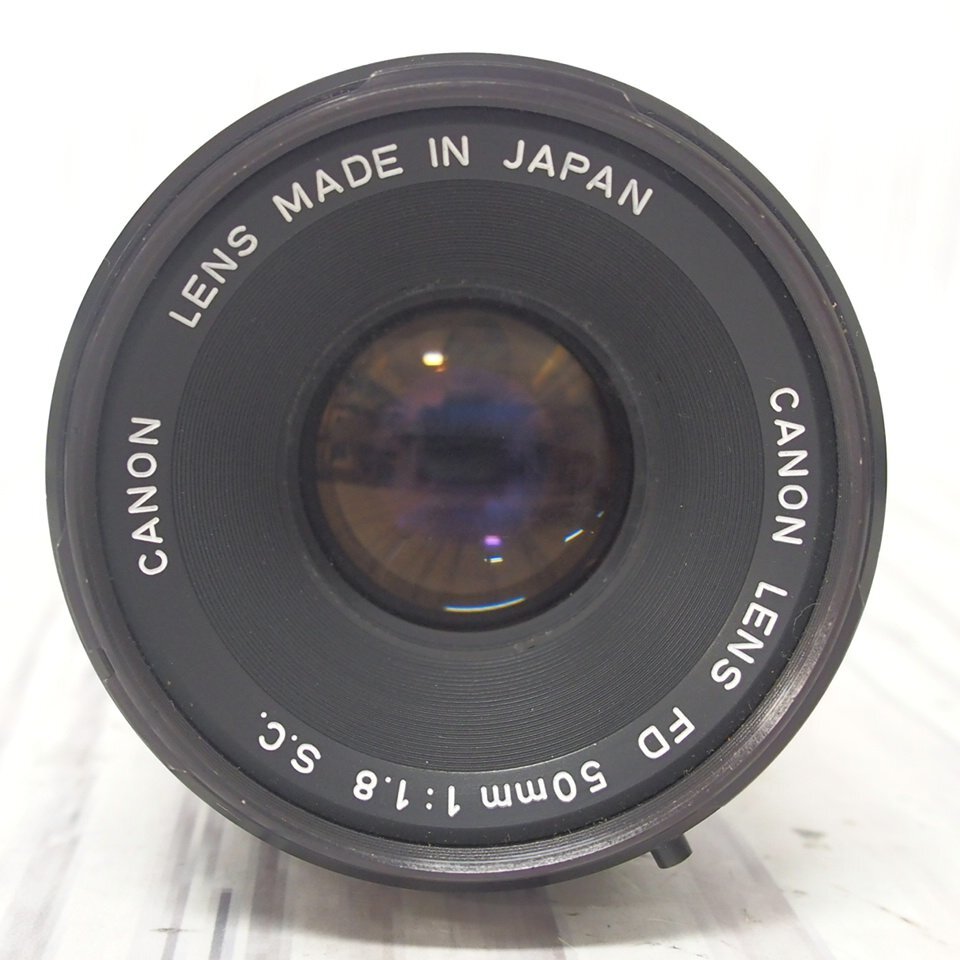f002 Y6 美品 Canon キヤノン CANON LENS FD 50mm 1:1.8 S.C. 一眼レフカメラ用レンズ マニュアルフォーカス 元箱入り_画像2