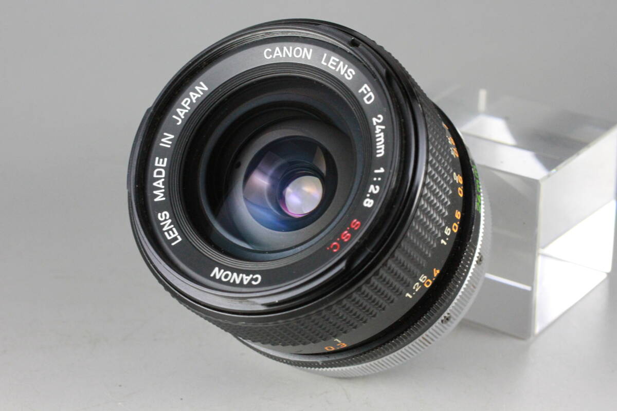 【良品】実写テスト済み Canon FD 24mm F2.8 S.S.C キヤノン 単焦点 FDマウント キャノン 広角レンズ #160-5