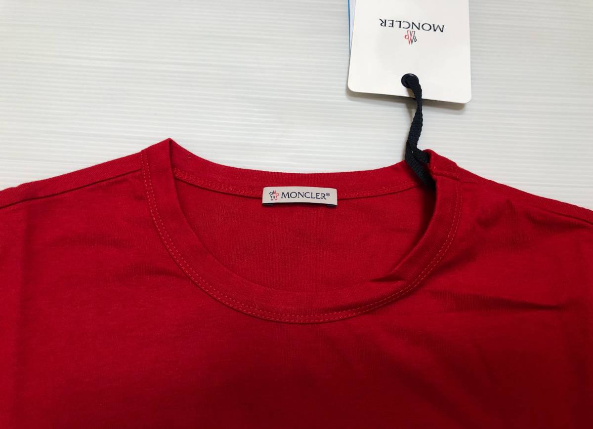 新品☆Lサイズ【 MONCLER モンクレール 】AT HIGH ALTITUDE プリント ワッペン付きTシャツ 9211_画像5