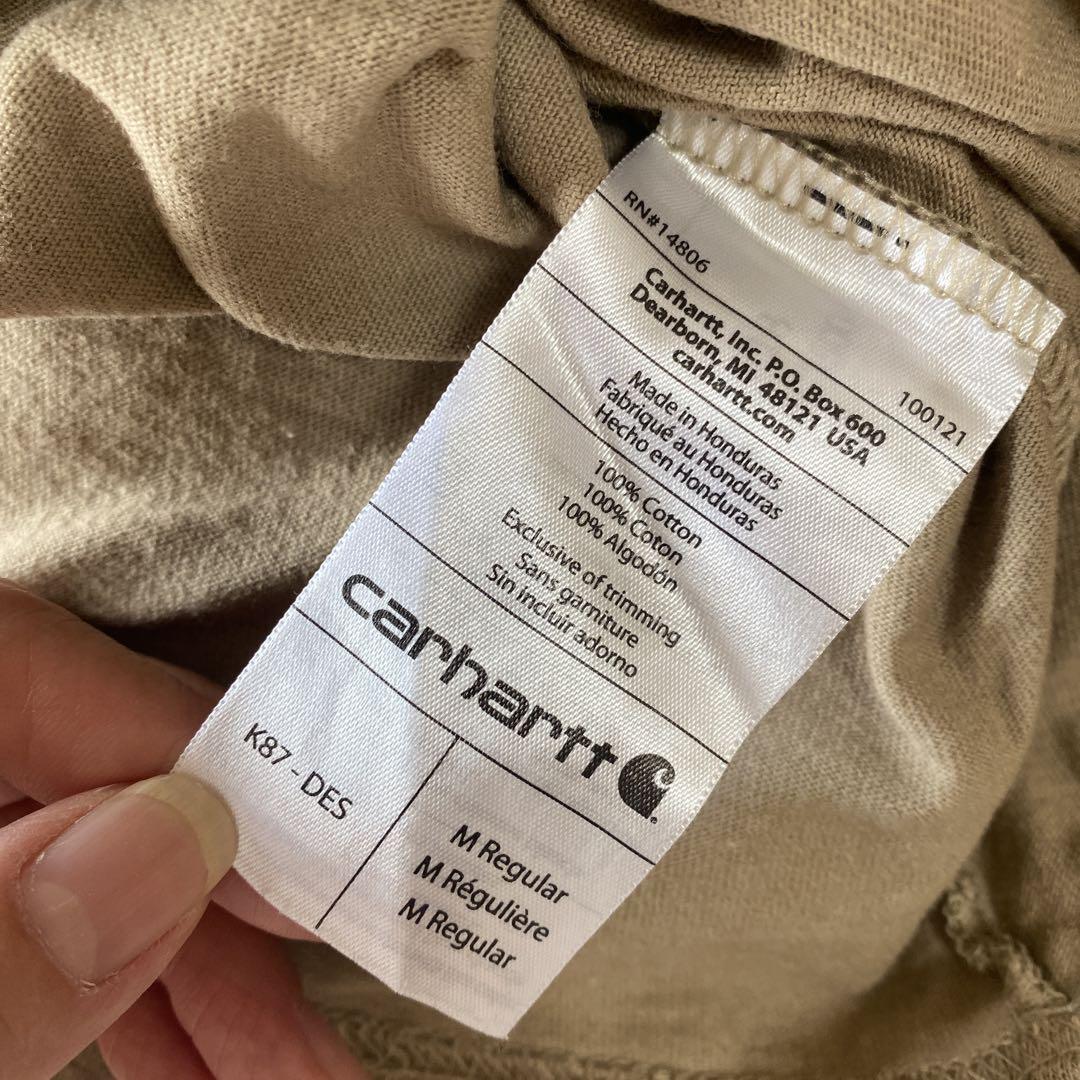 Carhartt カーハート ポケット Tシャツ K87 Mサイズ　アースカラー