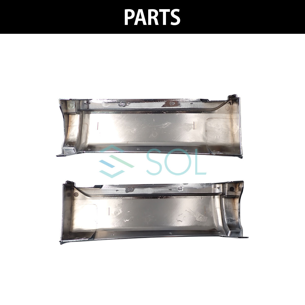 日野 17プロフィア 年式:H29.5~ サイドステップスカート 左右セット LOWタイプ ABS製 クロームメッキ 出荷締切18時_画像3