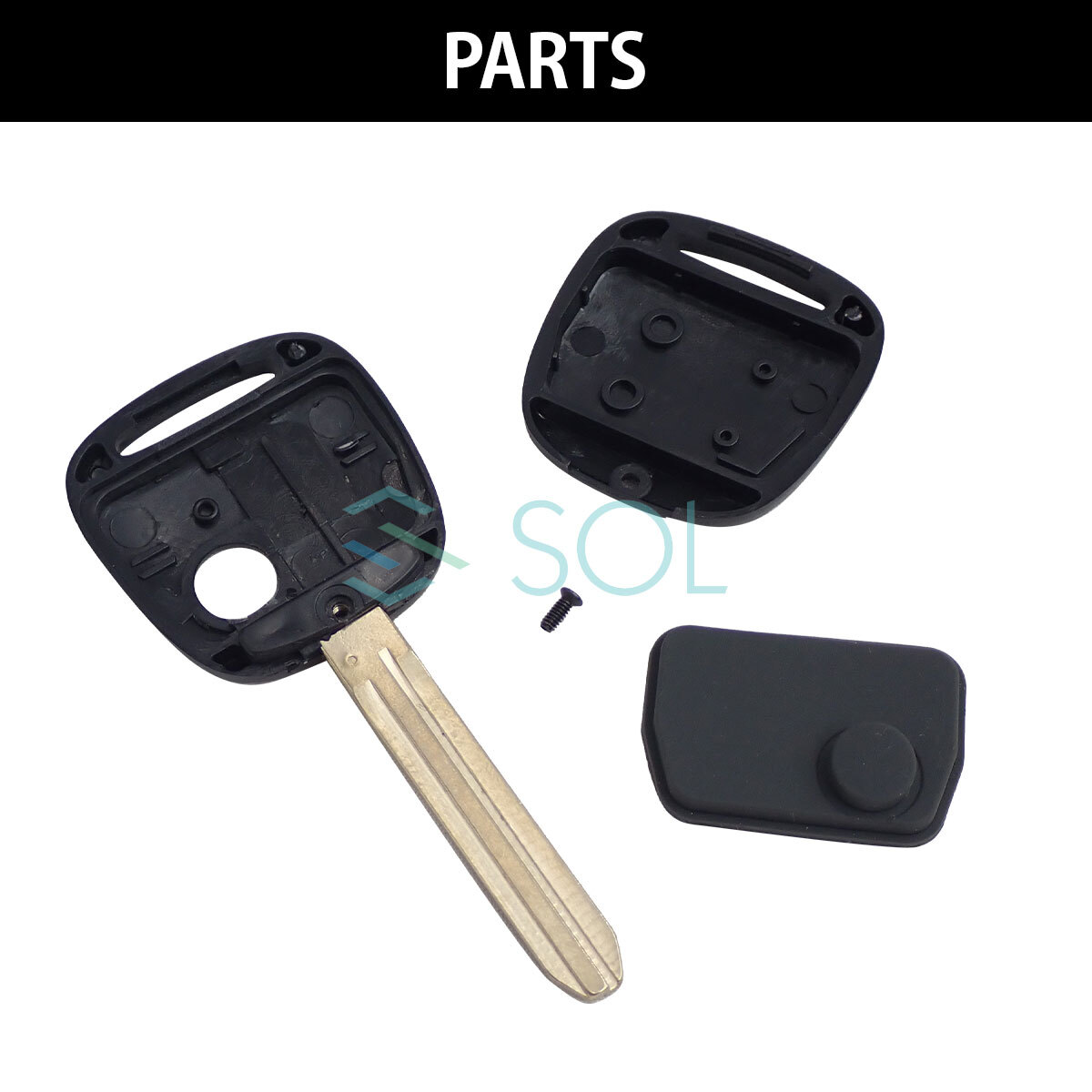 マツダ AZ-ワゴン 対応 ブランクキー ゴムボタン グレー セット キーレス 合鍵 スペアキー 18時(shí)出荷締切