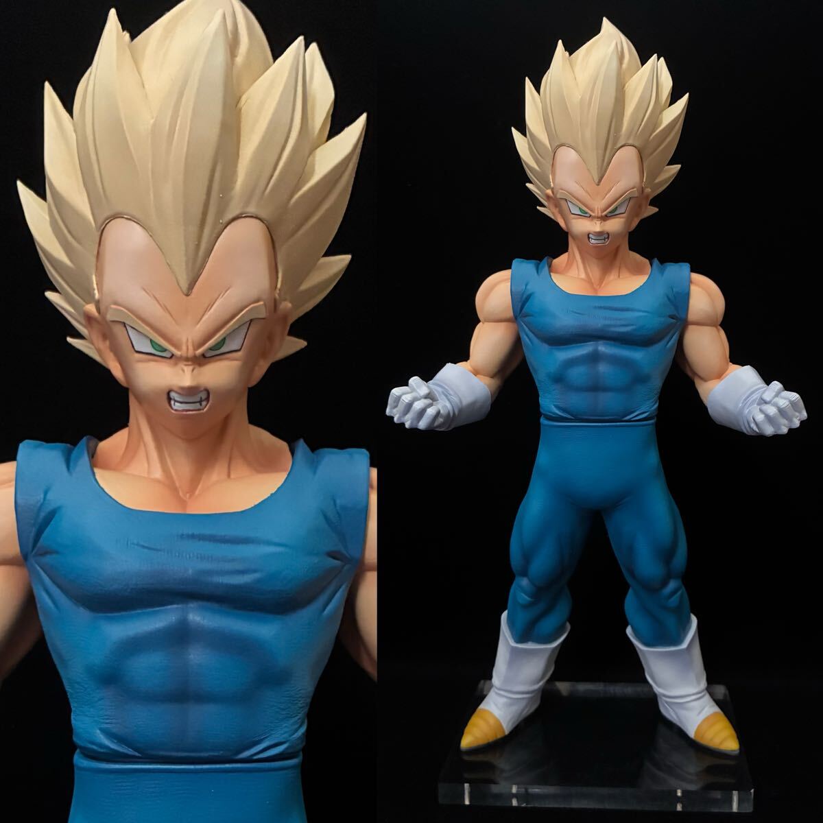 フルリペイント ブラシ彩色 塗装 ドラゴンボール DRAGONBALL フィギュア 超サイヤ人 ベジータ Grandista 台座付き 検：一番くじ 孫悟空_画像1