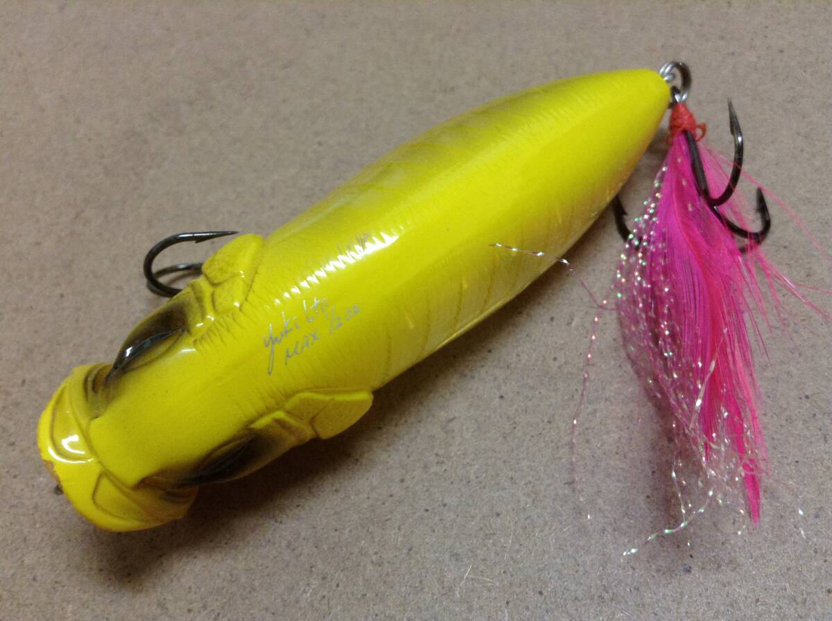 MEGABASS メガバス Yuki Ito POP MAX ポップマックス 1/2oz ド派手イエローボーンカラー_画像3