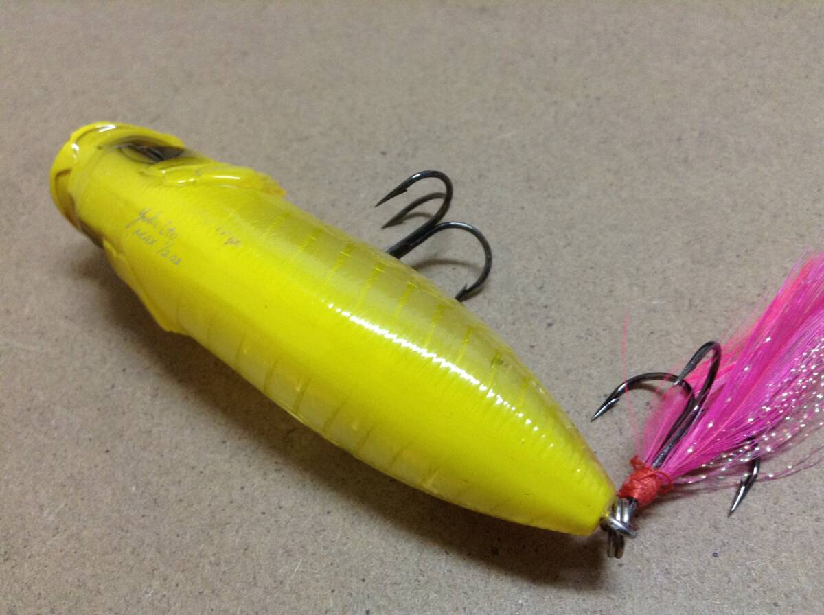 MEGABASS メガバス Yuki Ito POP MAX ポップマックス 1/2oz ド派手イエローボーンカラー_画像4