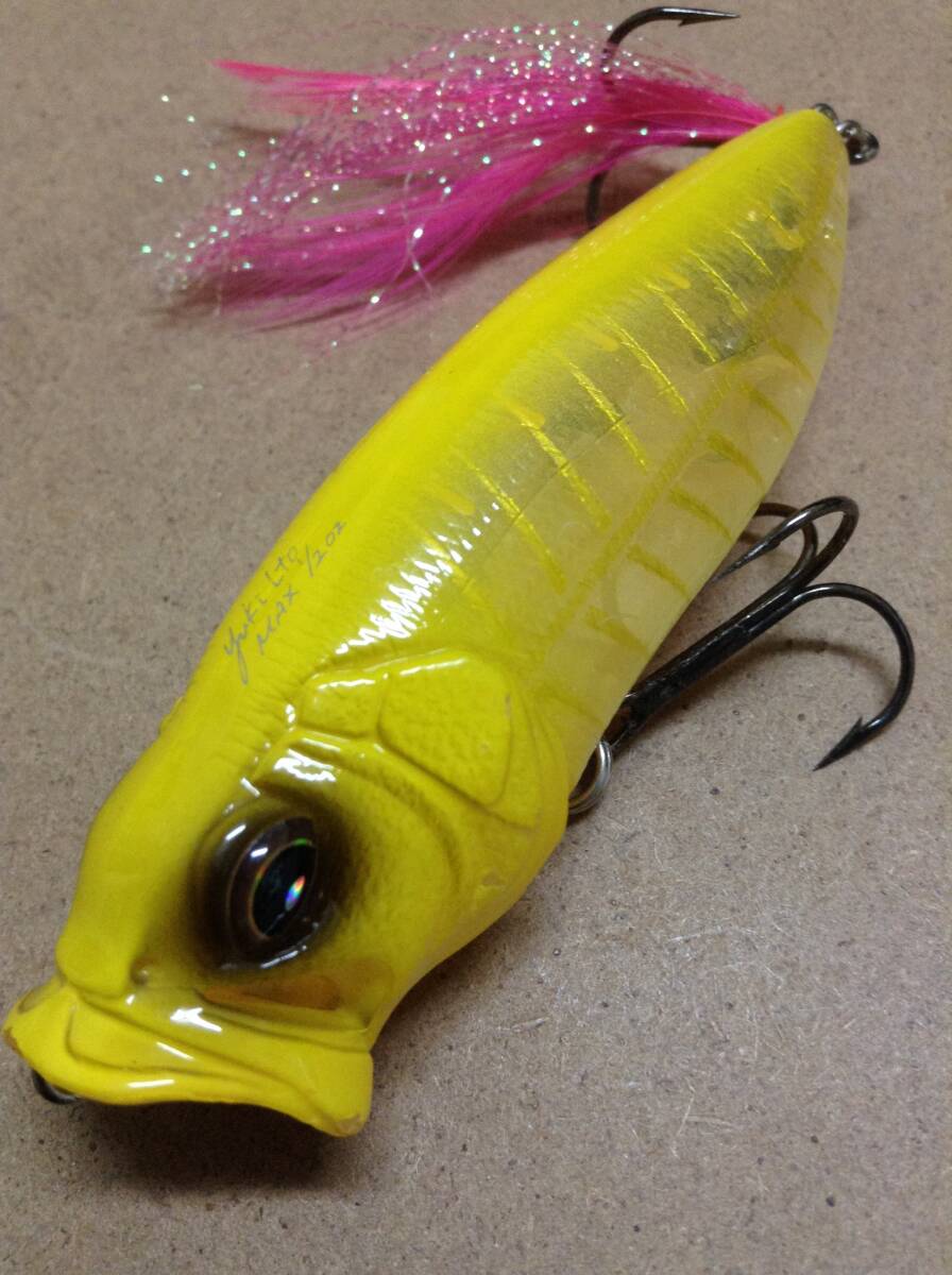MEGABASS メガバス Yuki Ito POP MAX ポップマックス 1/2oz ド派手イエローボーンカラー_画像8
