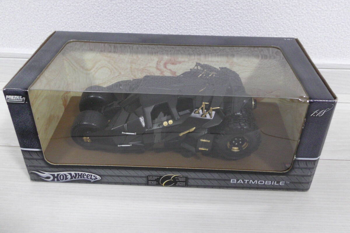 未使用 送料無料 1/18 ホットウィール バットマン バットモービル Hot WHeeLs BATMOBILE メタル コレクション_画像1