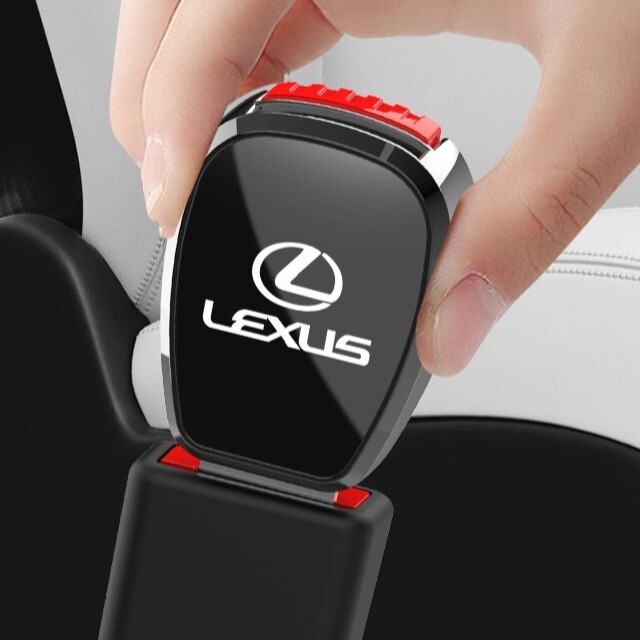 LEXUS レクサス シートベルト エクステンダー バックル ワンプッシュ ボタン ブラック 黒 F SPORT TRD s_画像1