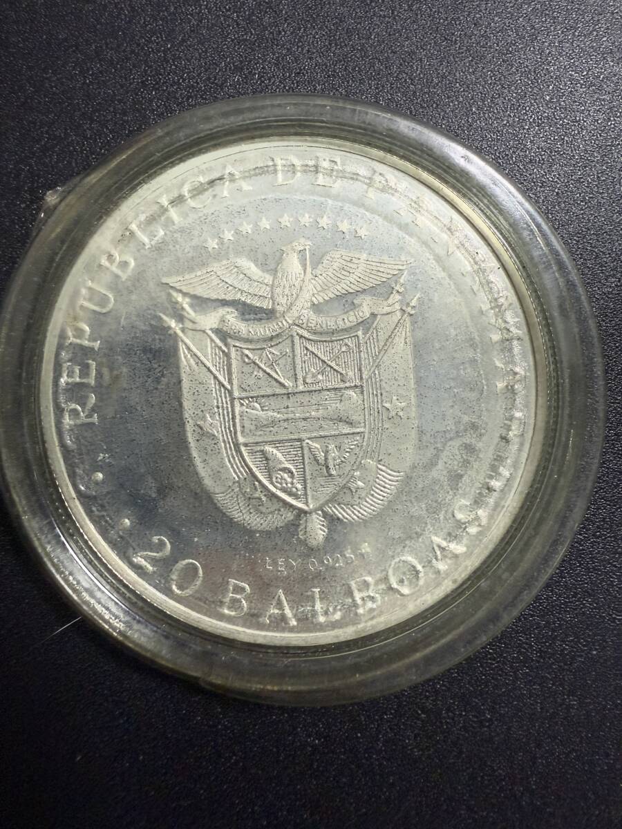 パナマ 20バルボア 銀貨 1973年 131g 大型銀貨 003 パナマ 1973年 シモン・ボリバル 20バルボア銀貨 大型銀貨