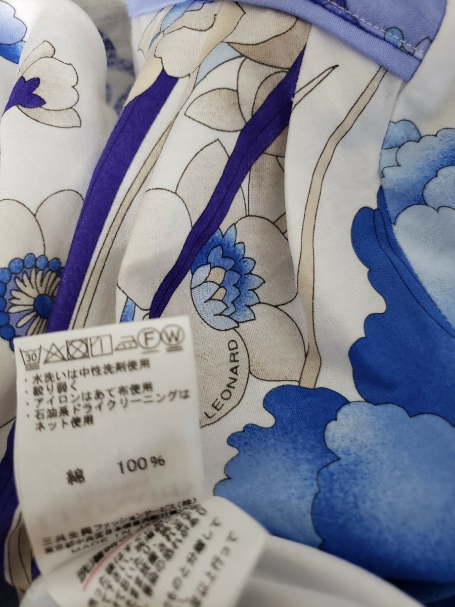 レオナール ネイビー 半袖Tシャツ サイズ40 極美品 レオナール Tシャツ カットソー ゆったり40|Yahoo