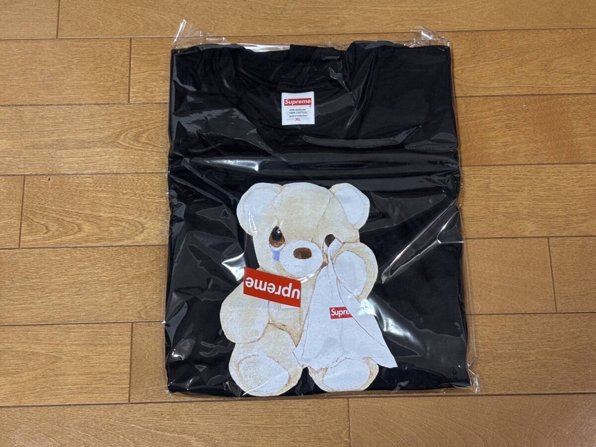 Supreme Bear Tee シュプリーム25ss ベアTシャツ Box Logoボックスロゴ Black黒 #XL新品 送料込 new era cdg nike af1 gdeh_画像2