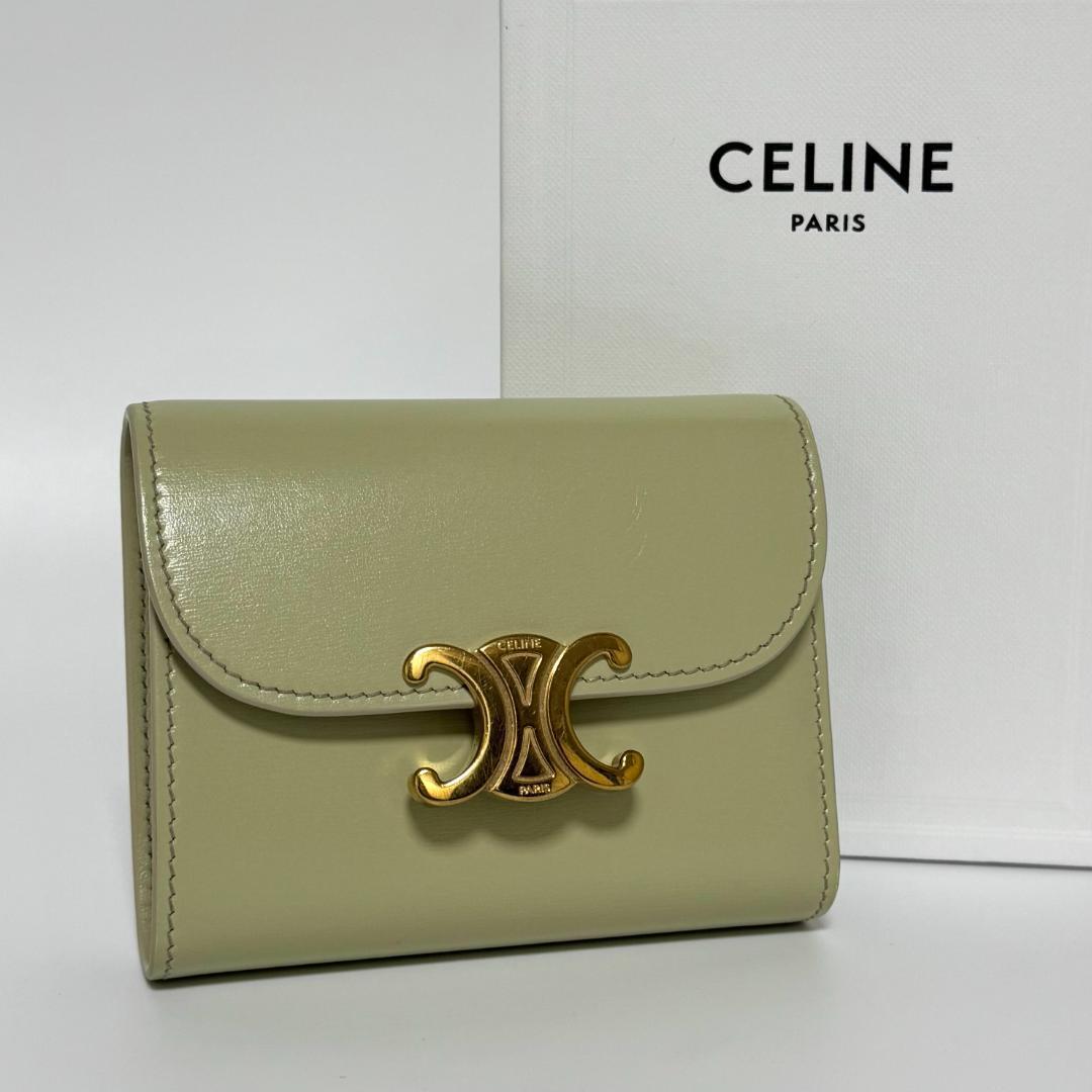 【celine・セリーヌ】 WALLET 財布・小物 CELINE セリーヌ 三つ折り 財布 トリオンフ スモール フラップ