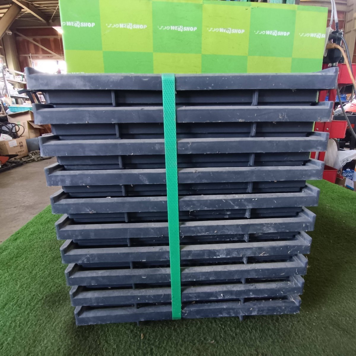 巖手 前沢★未使用品★ 2 水稲用 育苗箱 10枚セット プラスチック制 苗箱 育苗トレー 苗床 田植え 未清掃 中古 東北