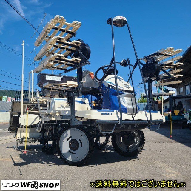 現(xiàn)行 香川 イセキ 田植機(jī) PRJ8D-ZLF さなえZロータ 8條植 406時(shí)間 24.5馬力 GPS セル ディーゼル 電動(dòng)苗レール 四國 中古