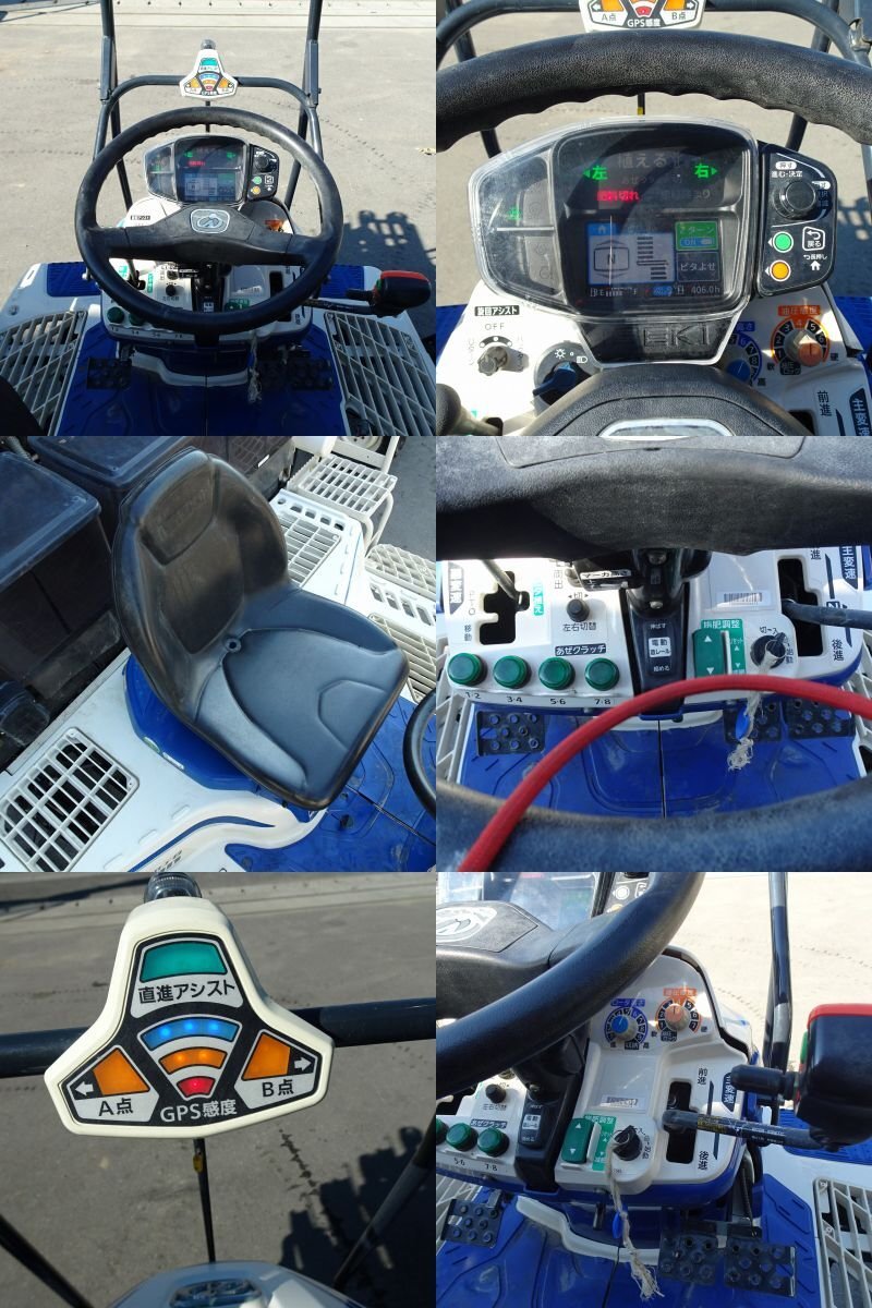 現(xiàn)行 香川 イセキ 田植機(jī) PRJ8D-ZLF さなえZロータ 8條植 406時(shí)間 24.5馬力 GPS セル ディーゼル 電動(dòng)苗レール 四國 中古