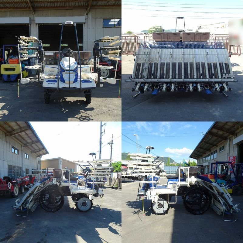 現(xiàn)行 香川 イセキ 田植機(jī) PRJ8D-ZLF さなえZロータ 8條植 406時(shí)間 24.5馬力 GPS セル ディーゼル 電動(dòng)苗レール 四國 中古