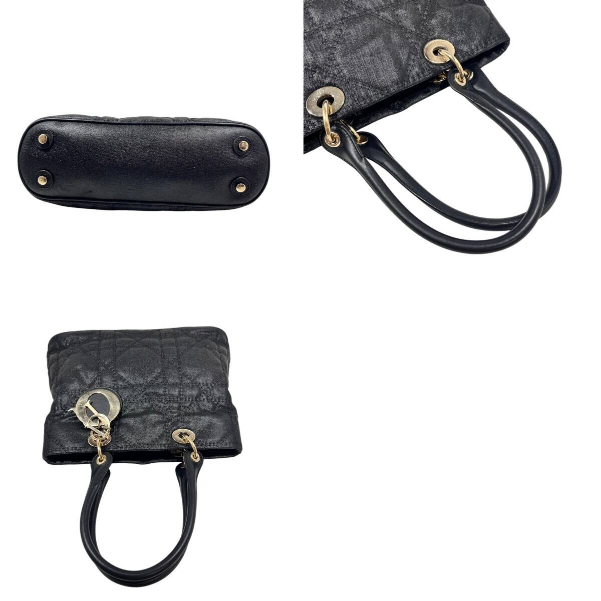 DIor レディディオール コーティング キャンバス カナージュ