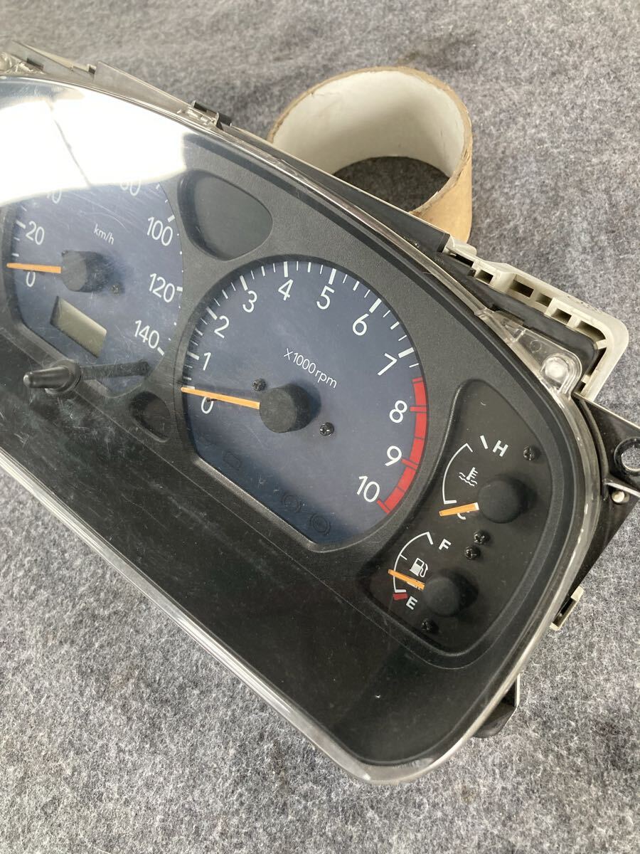 /JB23 スズキ ジムニー スピードメーター タコメーター 水温計 燃料ゲージ AT車 オートマ車 4型外し_画像3