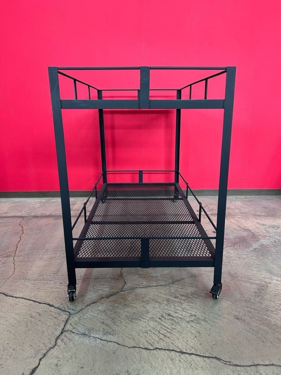 植物用大型2段アイアンラック 家具、インテリア