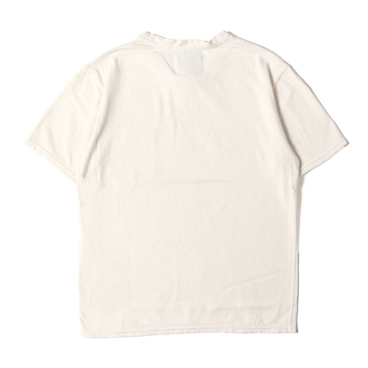 DE BONNE FACTURE デボンファクチャー Tシャツ アイボリー サイズ:XS | ネップ混 ポケット Tシャツ (112-11-4933) | MADE IN FRANCE