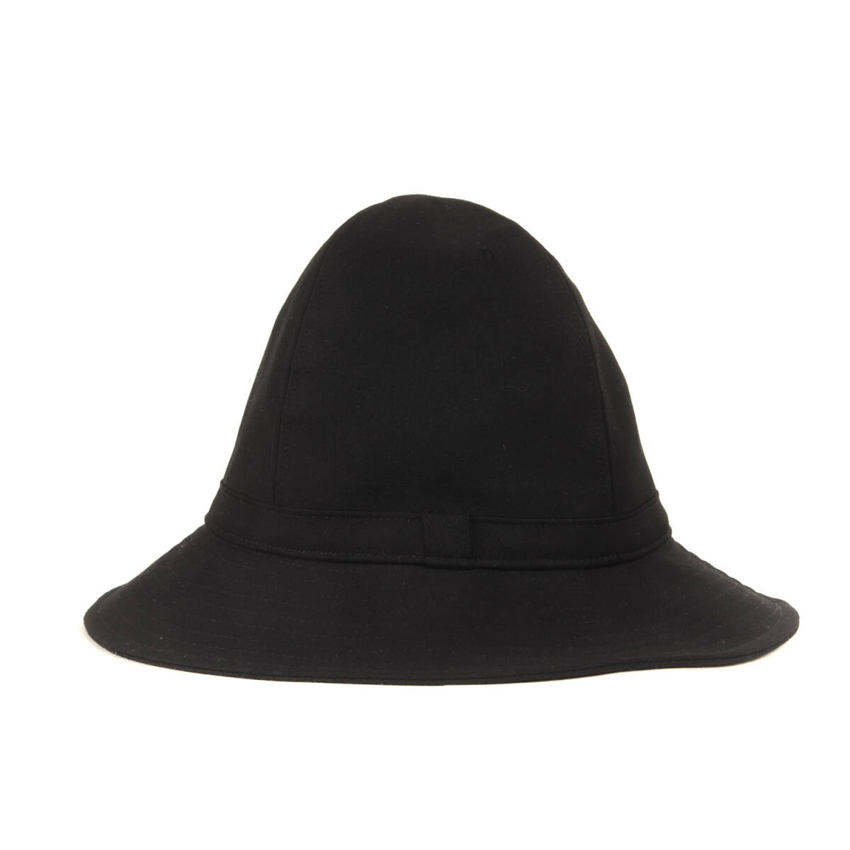 【美品】Yohji Yamamoto ヨウジヤマモト ハット ブラック 黒 サイズ:2 | ウールギャバ フェドラ ハット (HR-H09-100) | POUR HOMME
