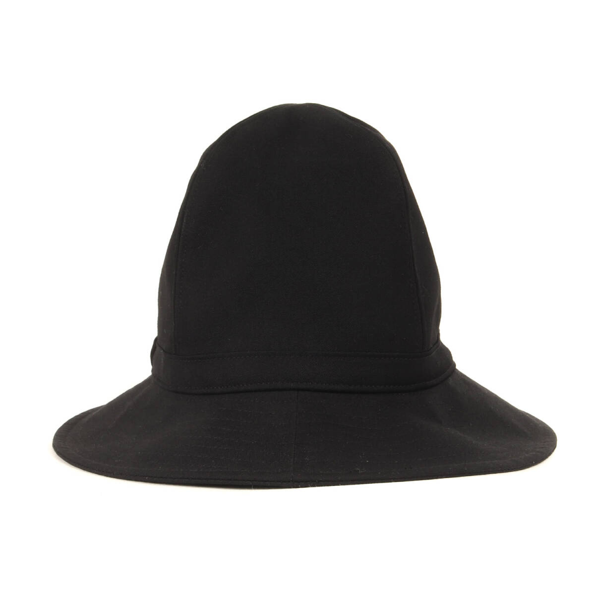 【美品】Yohji Yamamoto ヨウジヤマモト ハット ブラック 黒 サイズ:2 | ウールギャバ フェドラ ハット (HR-H09-100) | POUR HOMME