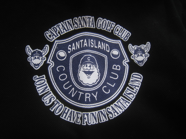 新品!!キャプテンサンタ Captain Santa*ビッグロゴプリント 長袖ポロシャツ L 黒 ブラック ジョイマークデザイン_画像3