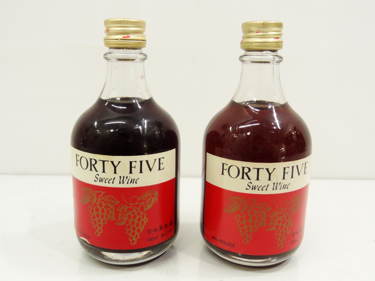 古酒 東洋醸造 フォーティーファイブ スウィートワイン 100ml 2本セット FORTY FIVE ※大坂府の方限定入札品 【※大坂府在住の方限定品】P