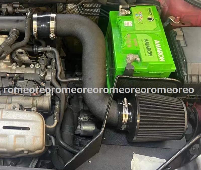 特価 VW シロッコ MK3 2008～2013 断熱版付き 1.4TSI ツインチャージャー エアクリーナー エアインテーク アルミ パイピング キット_画像3
