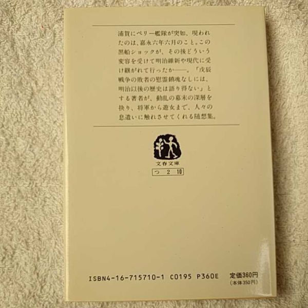 幕末風塵録 (文春文庫) 綱淵 謙錠 訳あり 9784167157104_画像2
