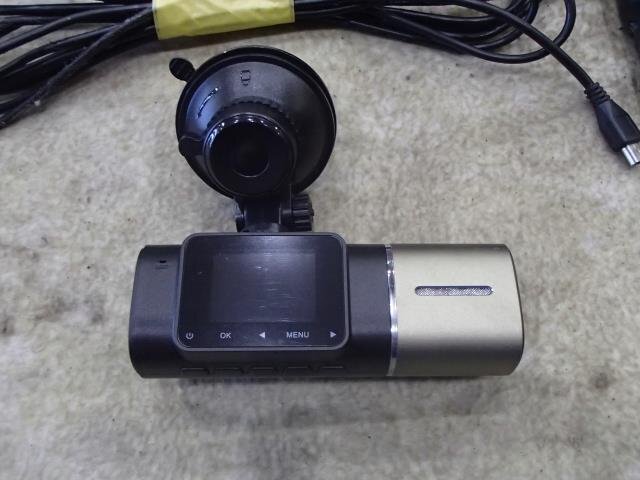 【青森発】中古 「ドライブレコーダー」 2カメラ 動作OK SDカード付 GPS付 メーカー不明 写真にある物のみ ※状態 車体情報等 説明欄要確認_画像3