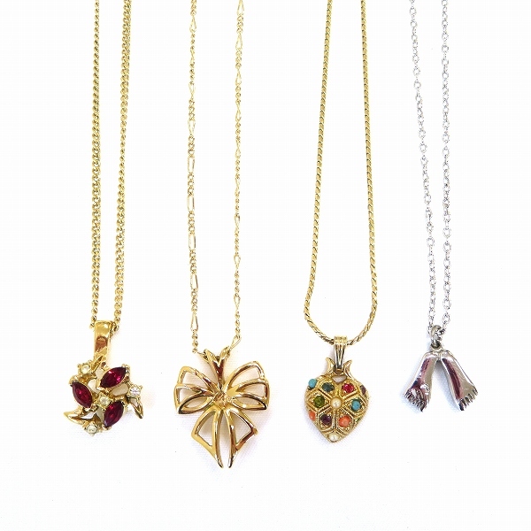 D'ORLAN ドーラン ネックレス ハート グリーン 新品タグ付き D\u0027ORLAN ドーラン ロング ネックレス ハート レッド