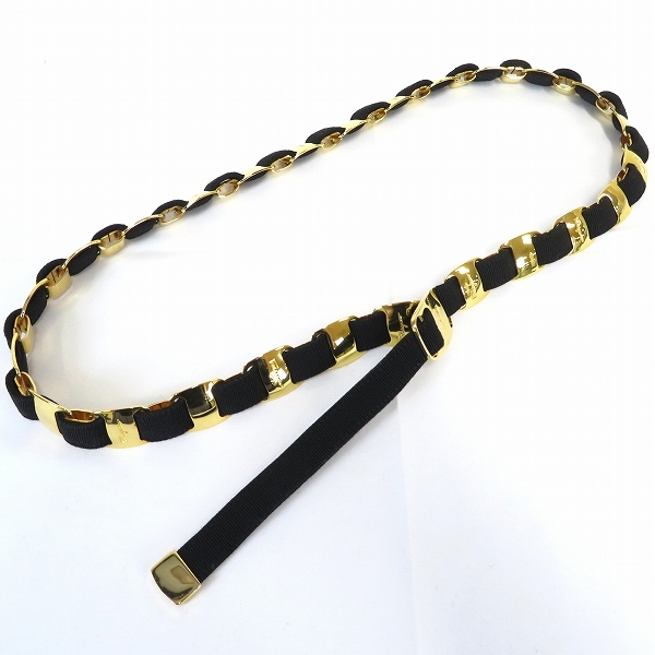 #ae Salvatore Ferragamo Ferragamo ремень золотой чёрный Gold черный vala лента с коробкой женский [840215] k01