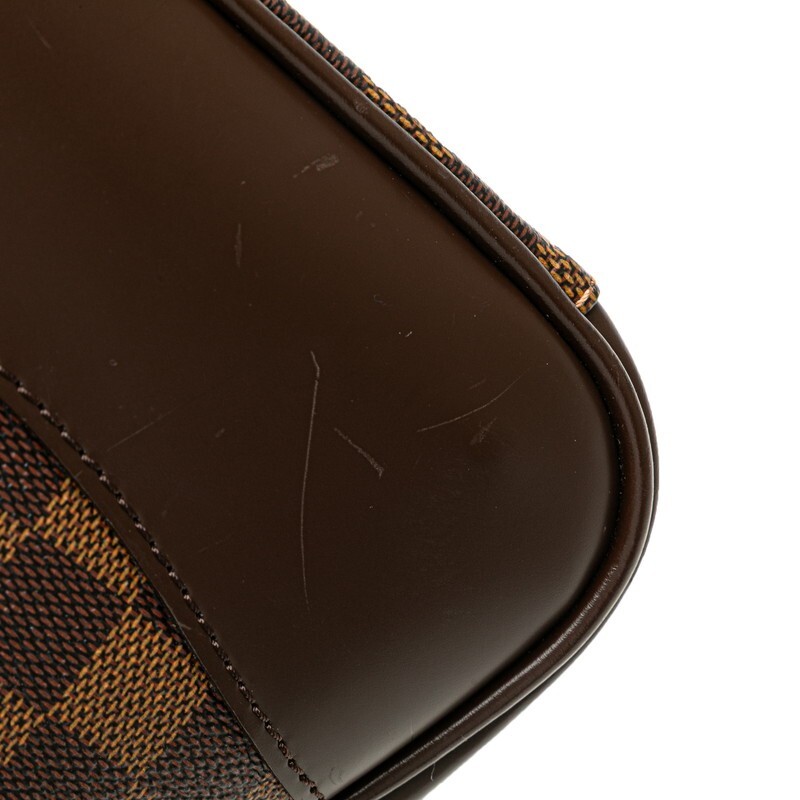 中古 ルイヴィトン ダミエ バークレー ハンドバッグ N52000 ブラウン PVC ABランク ゴールド金具 レディース LOUIS VUITTON 【西神店】_画像5